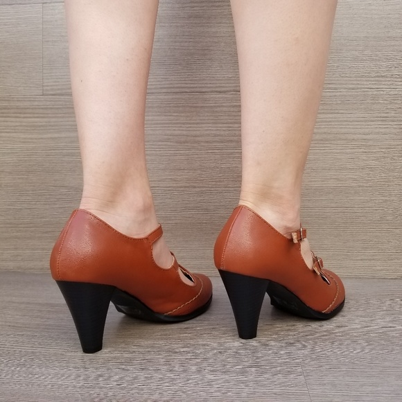 Vintage Style Oxford Heels Rockabilly - Picture 4 of 8
